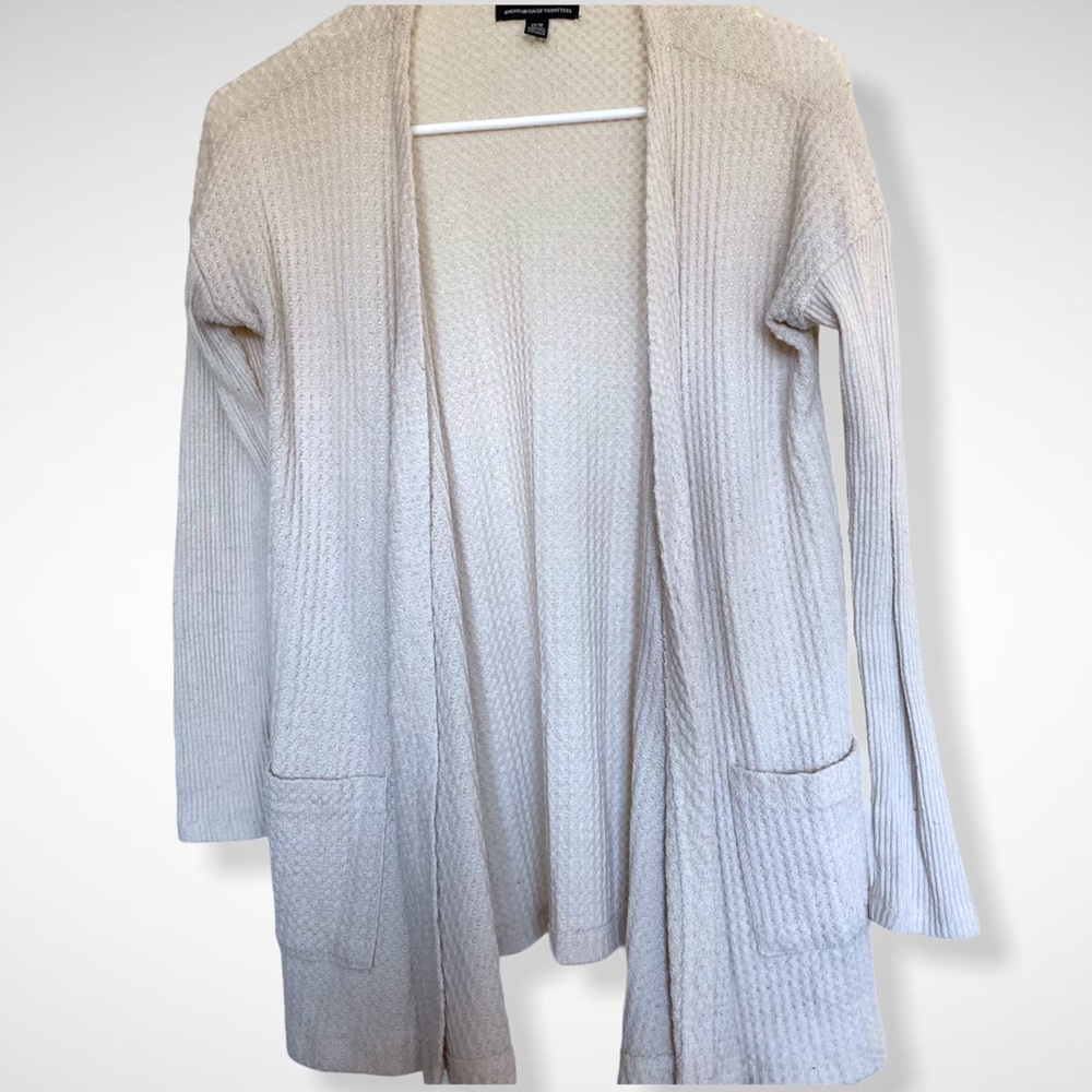 American Eagle Waffle Cardigan